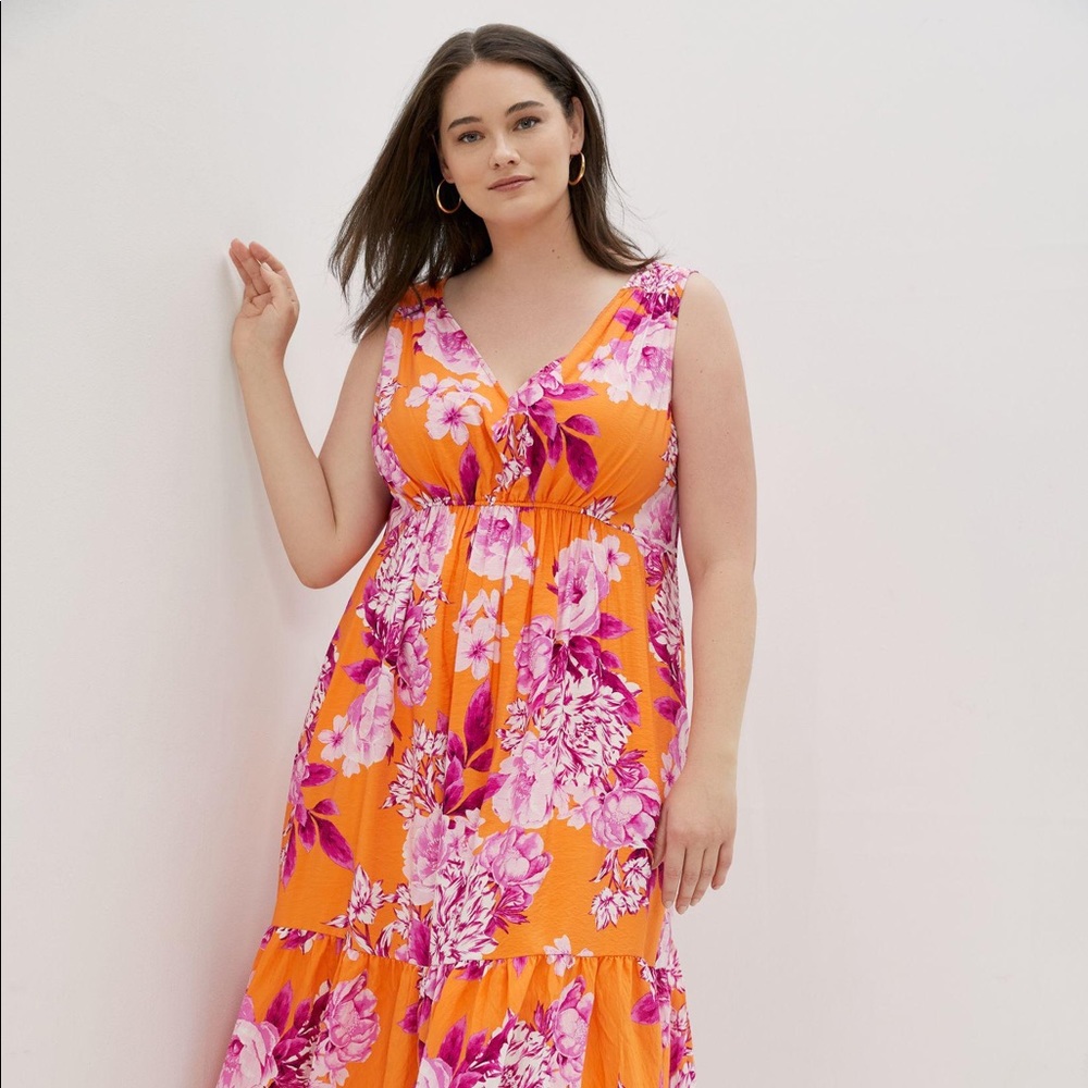 Anthropologie Gathered Maxi Dress - Picture 9 of 10